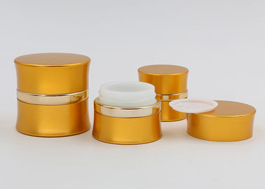 الذهب 30ML متجمد الجرار مستحضرات التجميل ، الخصر النحيف ماكياج الحاويات الزجاجية الصغيرة مع اغطية